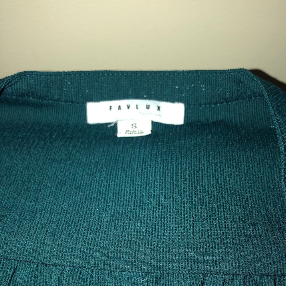 Teal, Twist Front Too With Long Back - image 2